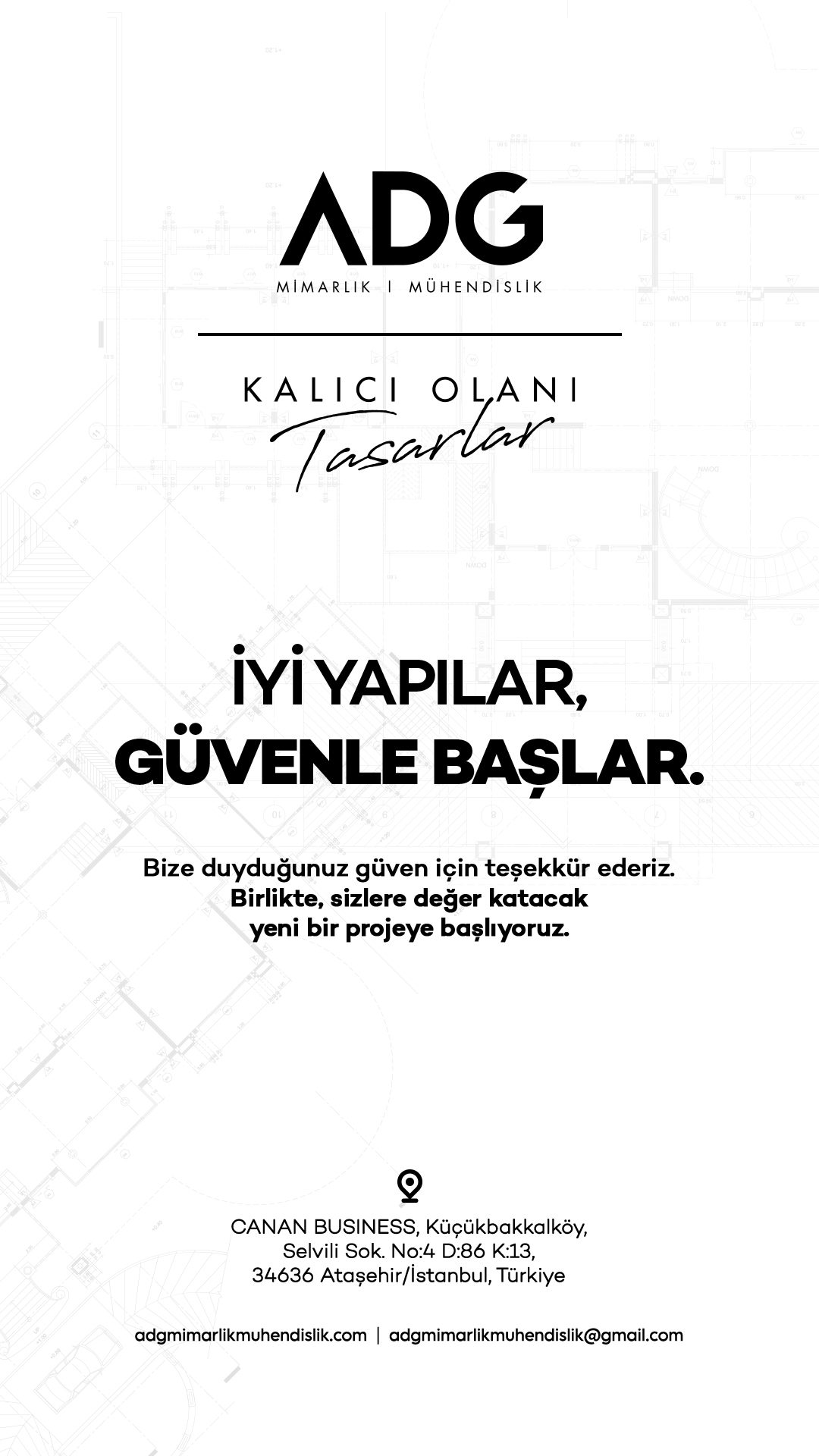 ADG Mimarlık sosyal medya tasarımları 2