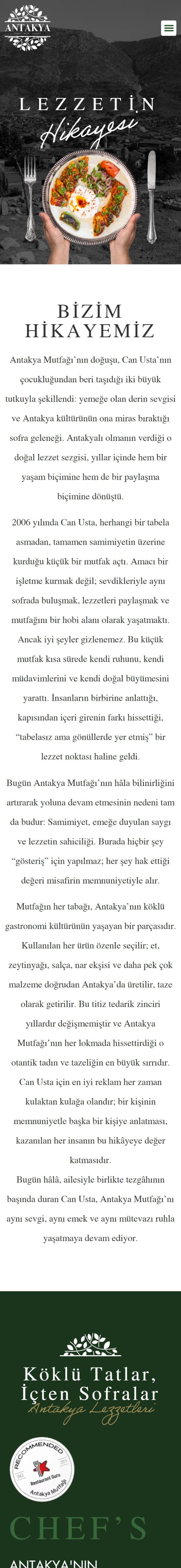 antakyamutfagi.com web sitesi mobil görünümü