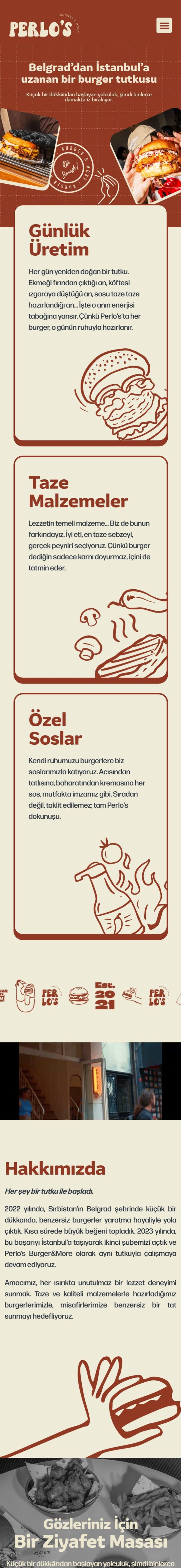 perlos.com.tr web sitesi mobil görünümü